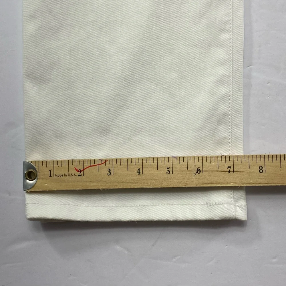 LAUREN RALPH LAUREN LRL Modern Straight Curvy Jeans Women’s Size 8 White - Picture 15 of 15